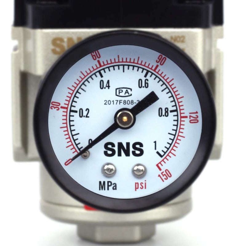 SNS AR3000-N02 Female Thread 1/4 NPT Air Pressure Regulator 0-150 PSI Adjustable,Bracket,Gauge - Image 4